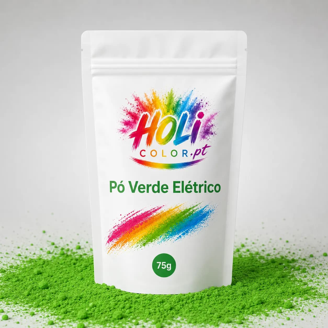 Pó Colorido Verde Elétrico